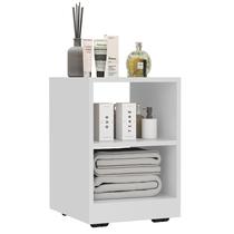 Mesa de Cabeceira Mini Cômoda Mesinha Lateral Cama Quarto Nicho Decoração Decore Branco Mesa de Cabeceira Mini Cômoda Mesinha Lateral Cama Quarto Nicho Decoração Decore Branco