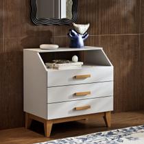 Mesa de Cabeceira Mini Cômoda Onix - Lojas Comprou Chegou