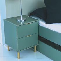 Mesa de Cabeceira Moderna Minimalista 2 Gavetas 41cm Ditália Mesa de Cabeceira Moderna Minimalista 2 Gavetas 41cm Ditália