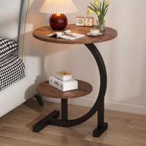 mesa de cabeceira Moderno Conjunto Prateleiras Madeira Circular Design Minimalista Móvel De Apoio Sala