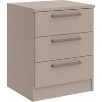 Mesa de Cabeceira Modulada 3 Gavetas Requinte+ 100% MDF Cinza/Duna Line Mesa de Cabeceira Modulada 3 Gavetas Requinte+ 100% MDF Cinza/Duna Line