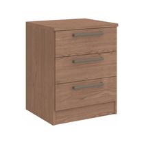 Mesa de Cabeceira Modulada 3 Gavetas Requinte+ 100% MDF Marrom Mesa de Cabeceira Modulada 3 Gavetas Requinte+ 100% MDF Marrom
