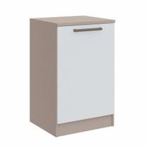 Mesa de Cabeceira Modulada Requinte com 1 Porta - Duna Line/Branco Line Mesa de Cabeceira Modulada Requinte com 1 Porta - Duna Line/Branco Line