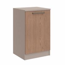 Mesa de Cabeceira Modulada Requinte com 1 Porta - Duna Line/Macadâmia Mesa de Cabeceira Modulada Requinte com 1 Porta - Duna Line/Macadâmia