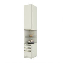 mesa de cabeceira Modulado 02 Portas 03 Gavetas Predileto Henn Areia Hp