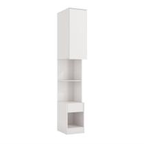 Mesa de Cabeceira Modulado 1 Porta 1 Gaveta Arca - Branco