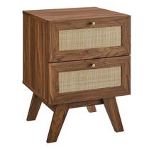 Mesa de cabeceira Modway MOD-7050-WAL Soma 2 gavetas Walnut Mesa de cabeceira Modway MOD-7050-WAL Soma 2 gavetas Walnut