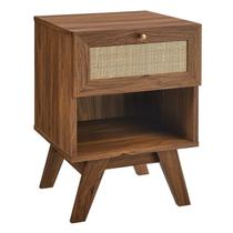 Mesa de cabeceira Modway Soma Accent em nogueira 39x39x55 cm Mesa de cabeceira Modway Soma Accent em nogueira 39x39x55 cm