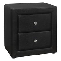 Mesa de cabeceira Monarch Specialties 5603 estofada em PU 52x41x53cm Mesa de cabeceira Monarch Specialties 5603 estofada em PU 52x41x53cm