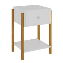 Mesa de Cabeceira Mônica: Cor branca