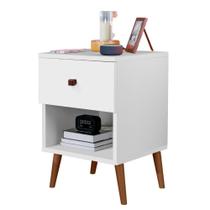 Mesa De Cabeceira Mudo Box Quarto Cama Naty Branco