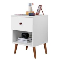 Mesa De Cabeceira Mudo Box Quarto Cama Naty Branco