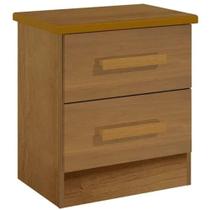 Mesa de Cabeceira New Athos 2 Gavetas D Doro Cor Cinamomo