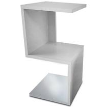 Mesa De Cabeceira Nicho em S MDF Elegante para Quarto - Branco