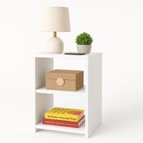 Mesa De Cabeceira Nicho Moderna Lateral Mesinha Cama Decoração MDF Quarto Sala Escritório Organizador Armarinho Multiuso Apoio Mesa De Cabeceira Nicho Moderna Lateral Mesinha Cama Decoração MDF Quarto Sala Escritório Organizador Armarinho Multiuso Apoio