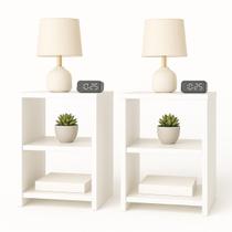 Mesa De Cabeceira Nicho Moderna Lateral Mesinha Cama Decoração MDF Quarto Sala Escritório Organizador Armarinho Multiuso Apoio