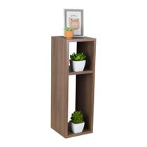 Mesa de Cabeceira Nogal Cama Solteiro Quarto Sala 20cm