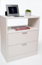 Mesa De Cabeceira Off White 60x40x30 Enviamos Montado Mesa De Cabeceira Off White 60x40x30 Enviamos Montado