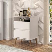 mesa de cabeceira off white pequena para apartamento