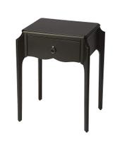Mesa de cabeceira Offex Transitória Retangular com Gaveta Preta