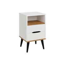 Mesa de Cabeceira Old 2 Gavetas e Nicho Para Quarto Moderno e Elegante Mesa de Cabeceira Old 2 Gavetas e Nicho Para Quarto Moderno e Elegante