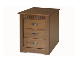 Mesa de Cabeceira Paris Madeira Maciça 3 Gavetas Weihermann Mesa de Cabeceira Paris Madeira Maciça 3 Gavetas Weihermann