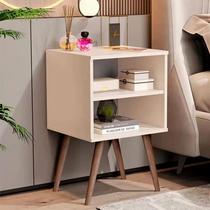 Mesa De Cabeceira Pé Retrô Quarto Com Prateleira 1515 Perola Mesa De Cabeceira Pé Retrô Quarto Com Prateleira 1515 Perola