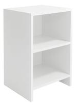 Mesa De Cabeceira Pequena Estilo Moderno Mdf 45x30x25 Cor Branco Mesa De Cabeceira Pequena Estilo Moderno Mdf 45x30x25 Cor Branco