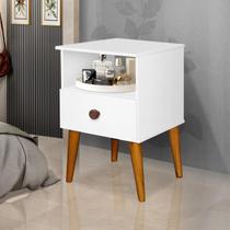 Mesa de Cabeceira Pérola Pés Palito Cor Branco