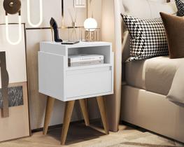 Mesa de Cabeceira Pés Palito Com Gaveta Ellena Cores - JM Casa dos Moveis - JM Casa dos Móveis Mesa de Cabeceira Pés Palito Com Gaveta Ellena Cores - JM Casa dos Moveis - JM Casa dos Móveis