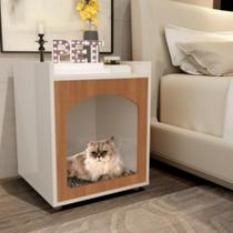 Mesa de Cabeceira Pet Martinez Off White Freijo Mesa de Cabeceira Pet Martinez Off White Freijo