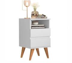 Mesa de Cabeceira Pop com 2 Gavetas e Nicho