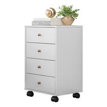 Mesa de Cabeceira Presence 4 Gavetas Branco - Demóbile