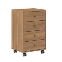 Mesa de Cabeceira Presence com 4 Gavetas - Amêndola Touch