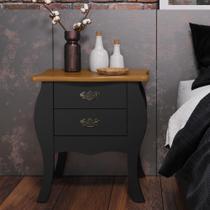 Mesa de Cabeceira Quarto Bombe Premier 2 Gavetas Mesa de Cabeceira Quarto Bombe Premier 2 Gavetas