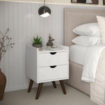 Mesa de Cabeceira Quarto Casal/Solteiro Juma Branco