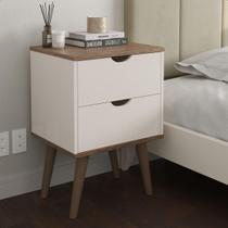 Mesa de Cabeceira Quarto Casal solteiro Madri 2 gavetas Varias cores - Móveis Barboza