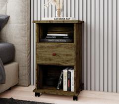 Mesa de Cabeceira Quarto Otto com 1 Gaveta e Rodízios Mesa de Cabeceira Quarto Otto com 1 Gaveta e Rodízios