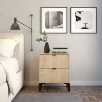 Mesa de Cabeceira Queens 2 Gavetas Timeless