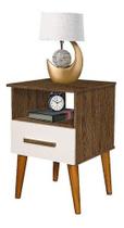 mesa de cabeceira Retrô 1 Gaveta Mesa De Cabeceira Branco mesa de cabeceira Retrô 1 Gaveta Mesa De Cabeceira Branco