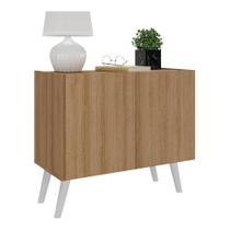 Mesa De Cabeceira Retrô 2 Portas Multimóveis Mp4133 Rustic/branca Rustic/branco Mesa De Cabeceira Retrô 2 Portas Multimóveis Mp4133 Rustic/branca Rustic/branco