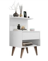 Mesa de Cabeceira Retrô Com 1 Gaveta Sleep Decor - Cores Mesa de Cabeceira Retrô Com 1 Gaveta Sleep Decor - Cores