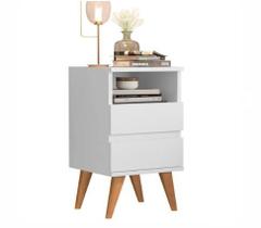 Mesa de cabeceira retrô pés palito Pop branco