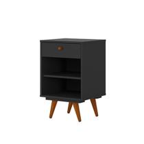 Mesa de Cabeceira Retrô Plus 1 GV Preta