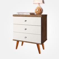 Mesa de Cabeceira Retro Status 3G Jequitibá Off White J&A