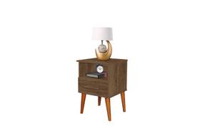 Mesa De Cabeceira Romar Pérola Retrô 1 Gaveta