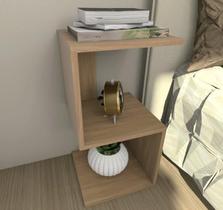 Mesa de cabeceira "S" 30x30x65cm Madeirado