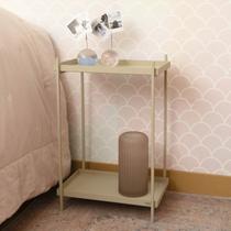 Mesa de Cabeceira Slim 60x37x27cm Wire Taupe