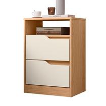 Mesa de Cabeceira Sole 2 Gavetas Freijó/Off White (Vistas Flex) - ABZ