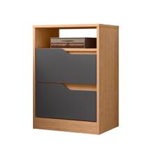 Mesa de Cabeceira Sole com 2 Gavetas e Nicho